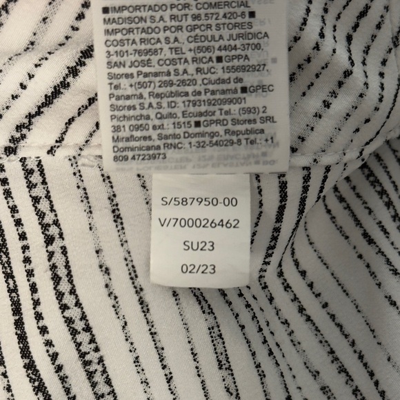 Athleta‎ Arrival Tank Amara Stripe White Black Size XL - Picture 6 of 11